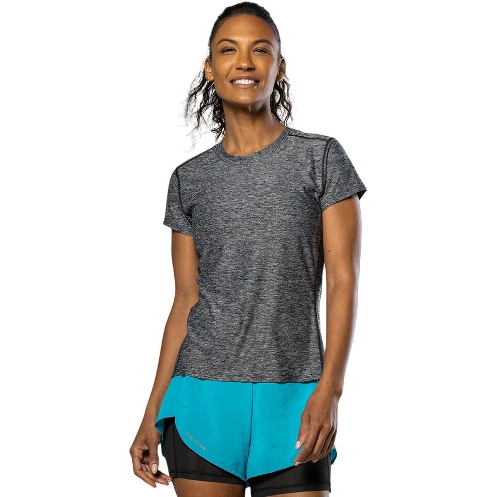 NEW NATHAN SPORTS qualifier tee in black heather